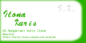 ilona kuris business card